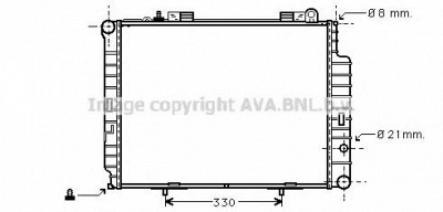 AVA QUALITY COOLING ms2302 -  Радиатор, охлаждение двигателя